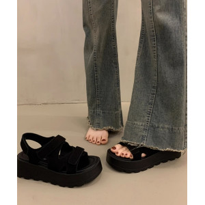 法式厚底勃肯凉鞋女夏季外穿