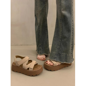 法式厚底勃肯凉鞋女夏季外穿