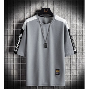 男士T恤短袖新款夏季冰丝潮流T恤衫