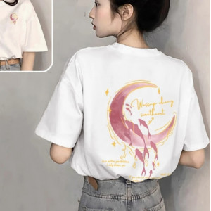 新款爆款夏季宽松大码设计感半袖上衣