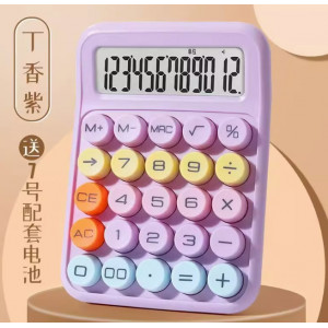 多巴胺计算机12位大屏幕计算器高颜值机械键盘计算器学生考试