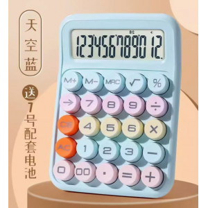 多巴胺计算机12位大屏幕计算器高颜值机械键盘计算器学生考试