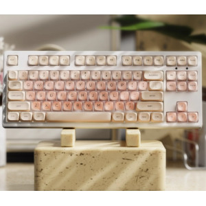 静音键盘鼠标机械手感有线电脑笔记本女生办公高颜值