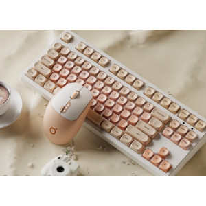 静音键盘鼠标机械手感有线电脑笔记本女生办公高颜值