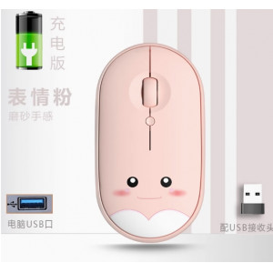 小巧可爱便携女生静音鼠标无线蓝牙可充电通用