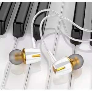 有线耳机带麦K歌语音通话高音质入耳式耳机重低音